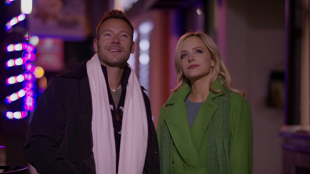 Angela Cole and Joel Berg star in Chocolate for Christmas