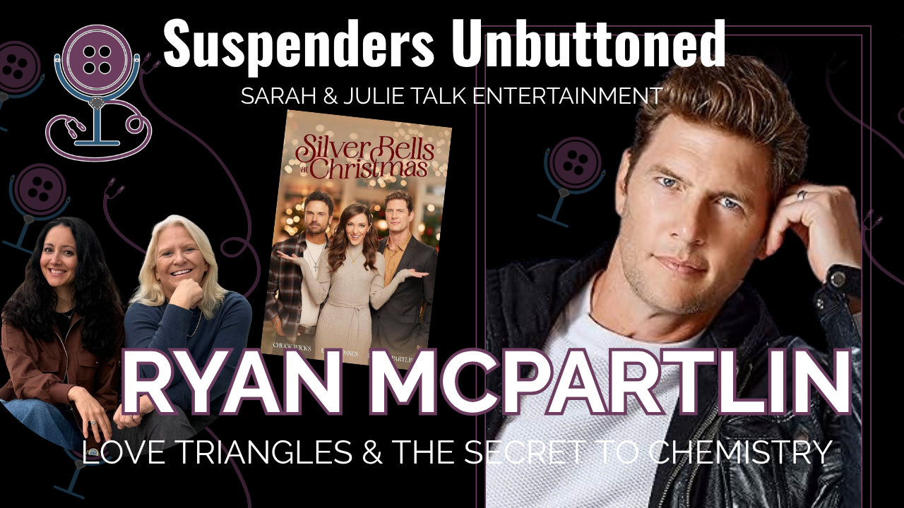Ryan McPartlin speaking during his Suspenders Unbuttoned Media interview about Silver Bells at Christmas.